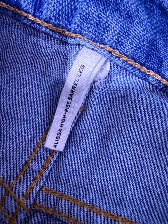 rag & bone Cropped High-Rise Blue Denim Jeans - Picture 8 of 9